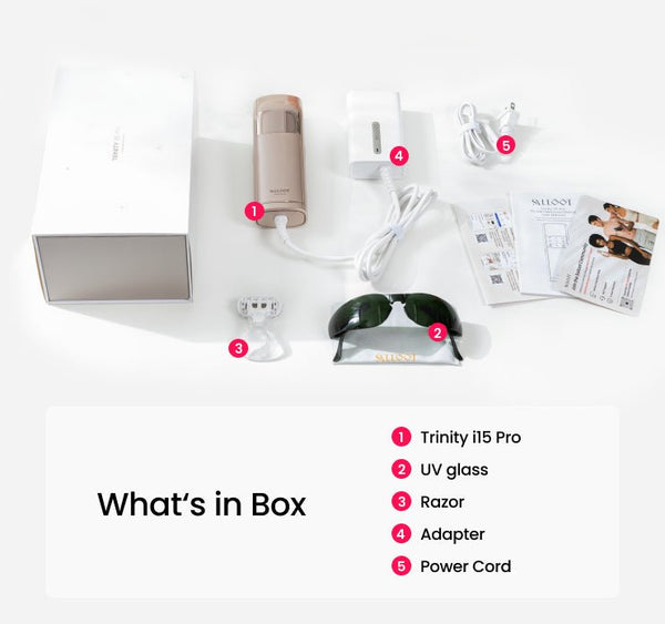 Salloot ipl long-lasting hair removal trinity i15Pro package