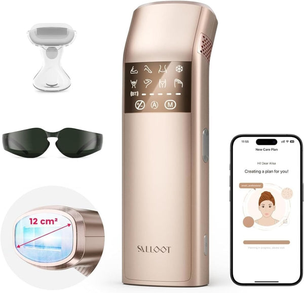 Salloot ipl long-lasting hair removal trinity iglow 10 for women